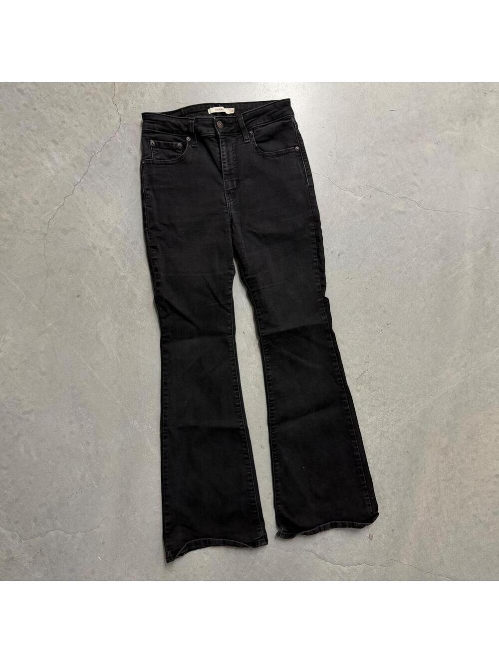Y2K Women's Black Levi's 726 Flares Waist 28